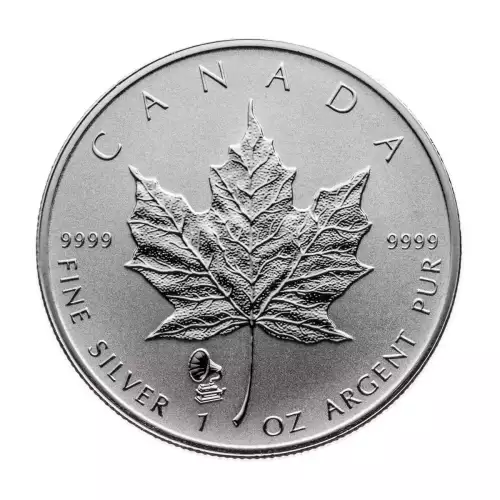 RCM Lunar 1oz Silver Maple Leaf, Phonograph - 2019  (2)