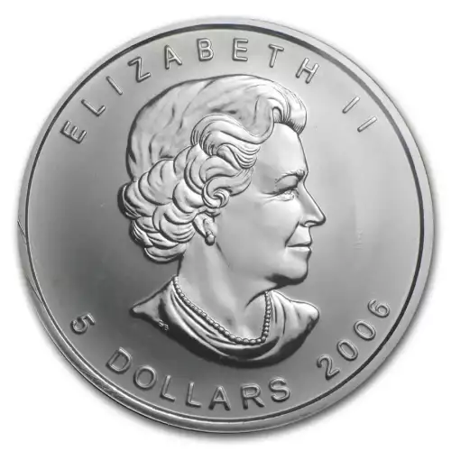 RCM Lunar Privy 1oz Silver Maple Leaf, Dog - 2006