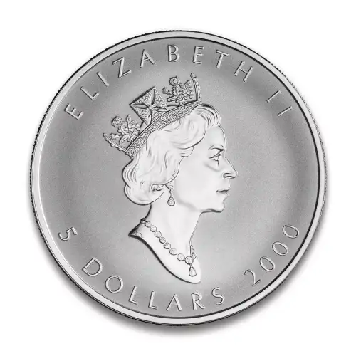 RCM Lunar Privy 1oz Silver Maple Leaf, Dragon - 2000 (2)