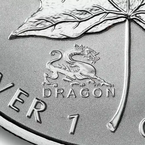 RCM Lunar Privy 1oz Silver Maple Leaf, Dragon - 2000 (3)