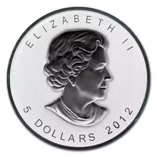 RCM Lunar Privy 1oz Silver Maple Leaf, Dragon - 2012  (2)