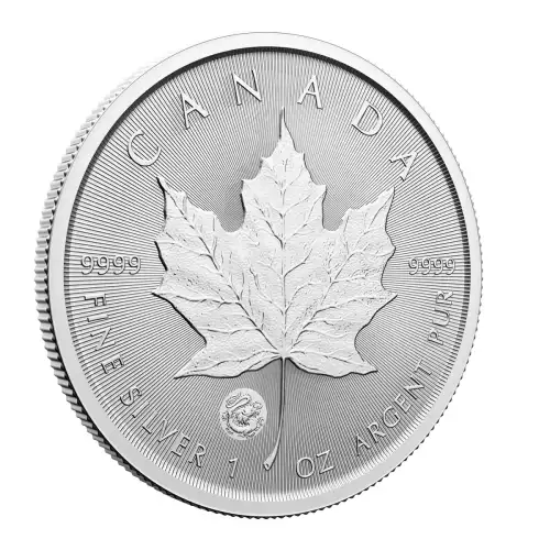 RCM Lunar Privy 1oz Silver Maple Leaf, Dragon - 2024 (2)