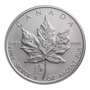 RCM Lunar Privy 1oz Silver Maple Leaf, Rooster - 2005 