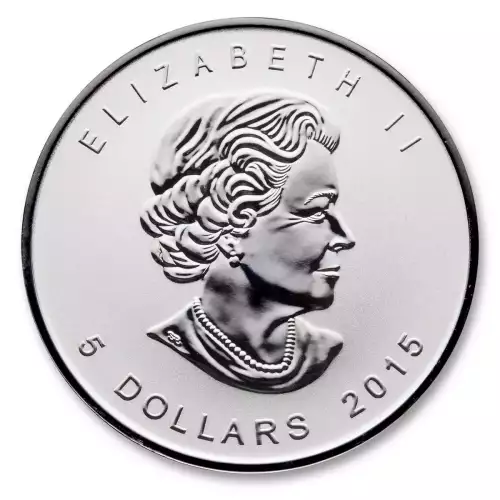 RCM Lunar Privy 1oz Silver Maple Leaf, Sheep - 2015 (2)