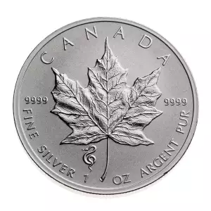 RCM Lunar Privy 1oz Silver Maple Leaf, Snake - 2013 (3)