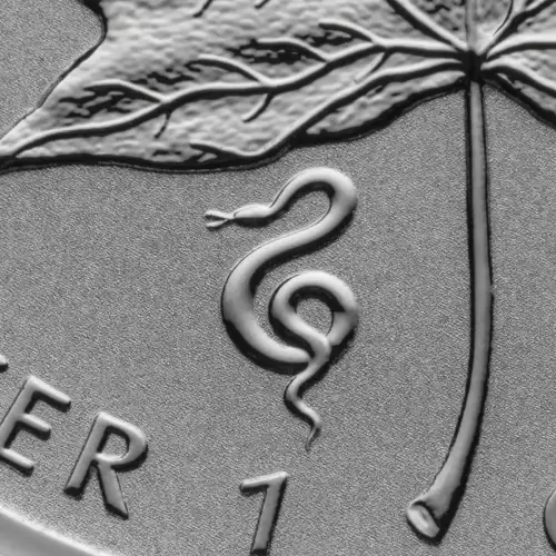 RCM Lunar Privy 1oz Silver Maple Leaf, Snake - 2013