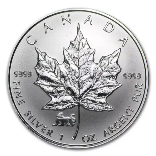 RCM Lunar Privy 1oz Silver Maple Leaf, Tiger - 1998 (2)