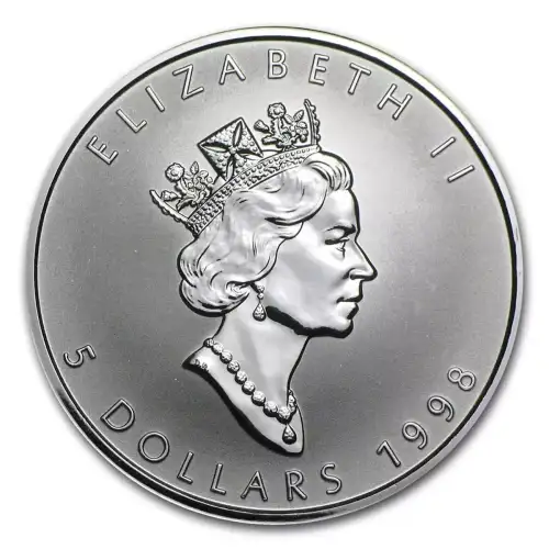 RCM Lunar Privy 1oz Silver Maple Leaf, Tiger - 1998