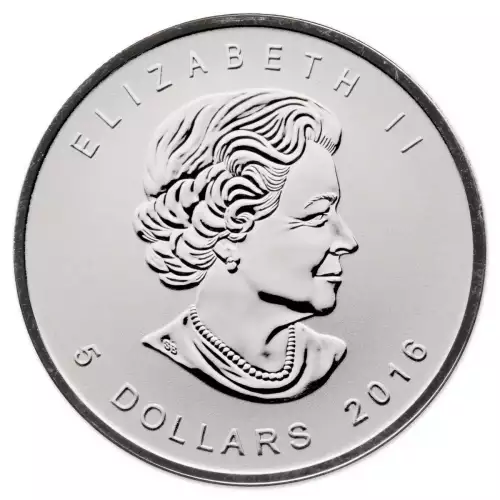RCM Privy 1oz Silver Maple Leaf, Grizzly - 2016 (2)