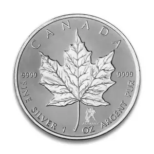 RCM Zodiac Privy 1oz Silver Maple Leaf, Aquarius - 2004 (2)