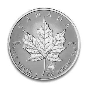 RCM Zodiac Privy 1oz Silver Maple Leaf, Sagittarius - 2004 (2)