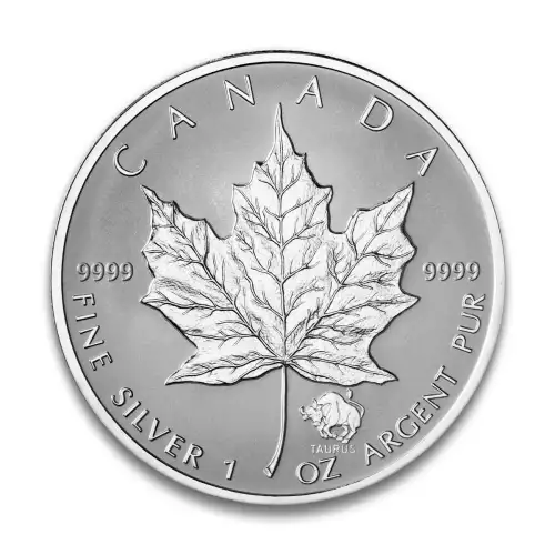 RCM Zodiac Privy 1oz Silver Maple Leaf, Taurus - 2004 (2)