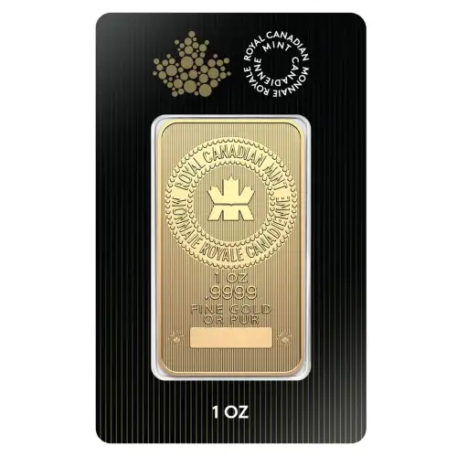 Royal Canadian Mint (RCM) Gold Bar, 1oz .9999 (5)