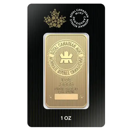 Royal Canadian Mint (RCM) Gold Bar, 1oz .9999 (5)