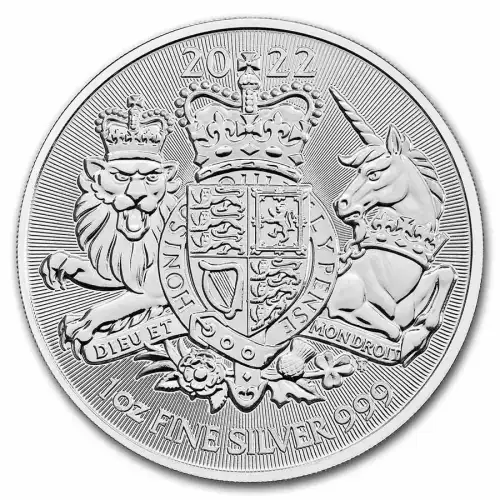 Royal Mint 1 oz Silver , British Royal Arms - Misc. Dated  (3)