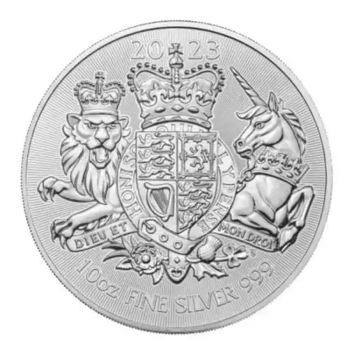 Royal Mint 10 oz Silver , British Royal Arms - Misc. Dated