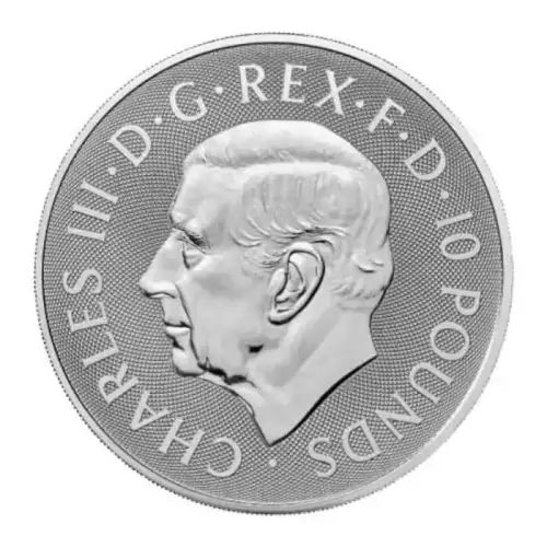 Royal Mint 10 oz Silver , British Royal Arms - Misc. Dated (4)