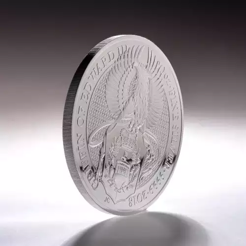Royal Mint 10oz Silver Queen's Beast: Griffin of Edward - 2018 (4)