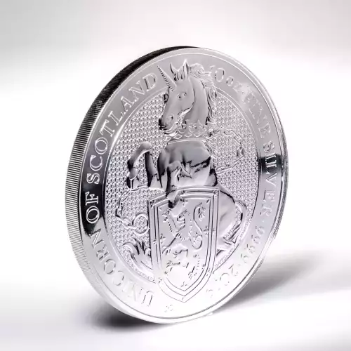 Royal Mint 10oz Silver Queen's Beast: Unicorn of Scotland - 2019 (3)