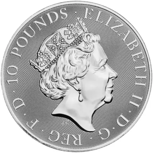 Royal Mint 10oz Silver Queen's Beast: Yale of Beaufort - 2020