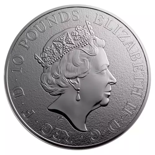 Royal Mint 10oz Silver Tudor Beast: The Lion of England - 2017