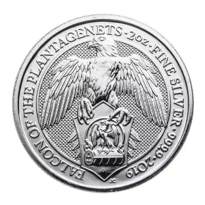 Royal Mint 2oz Silver Queen's Beast: Falcon of the Plantagenets - 2019 (3)