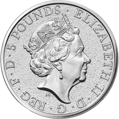 Royal Mint 2oz Silver Queen's Beast: Griffin of Edward  - 2017