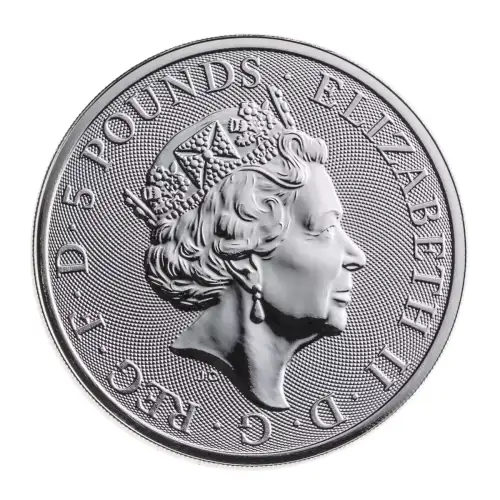Royal Mint 2oz Silver Queen's Beast: The Yale of Beaufort - 2019 (3)