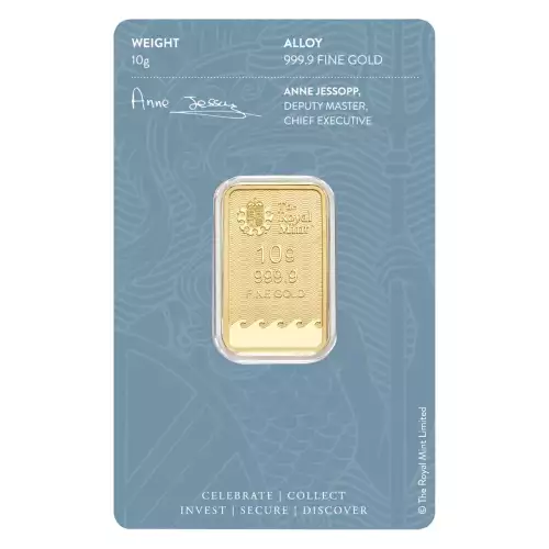 Royal Mint Refinery Gold Bar, 10 gram