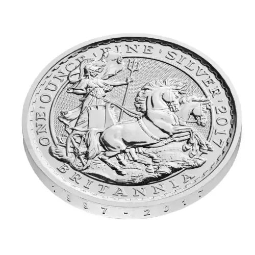 Royal Mint UK 1oz Silver Britannia 20th Anniversary Chariot 2017 (2)