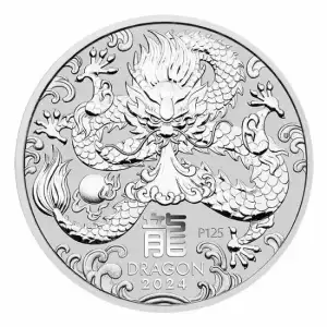 Australian 1 Kilo Silver Year of the Dragon - 2024 (2)