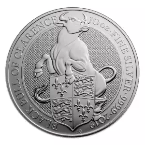 Royal Mint 10oz Silver Queen's Beast: The Black Bull of Clarence - 2019 (3)