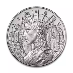 1oz Silver Round - Cyborg Lady Liberty