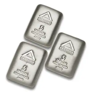ARGENTIA Silver Bar 5 oz - Poured (3)