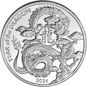 1oz Silver Round - Asahi 2024 Lunar Year of the Dragon (3)