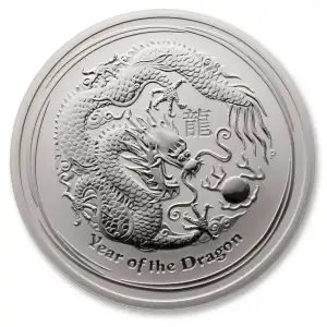 Australian 2oz Silver Year of the Dragon - 2012 (2)