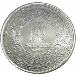 Misc Minted Silver Round, 100g (3.215 Tr Oz) (3)
