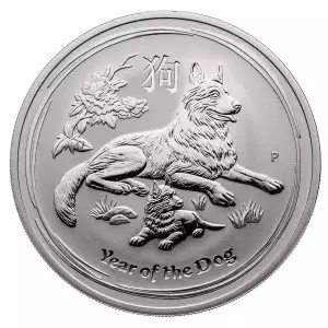 Australian 1oz Silver Year of the Dog - 2018 (2)