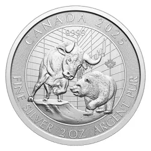 2 oz RCM Silver Bull & Bear - 2025 (2)