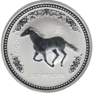 Australian 2oz Silver Year of the Horse - 2002
