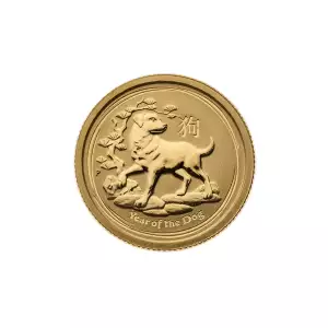 Australian Perth Mint Gold Lunar - Year of the Dog, 1/20 oz - 2018 (3)