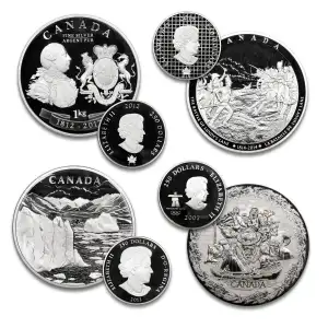 Misc. Minted Silver RCM Coins, 1 Kilogram