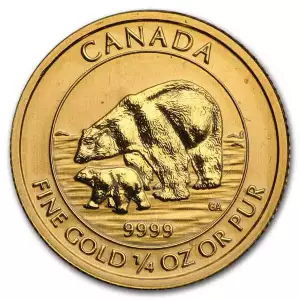 RCM Gold Coin - Polar Bear, 1/4oz - 2013 (2)