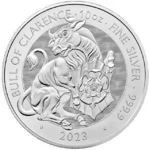 Royal Mint 10oz Silver Tudor Beast: Bull of Clarence - 2023