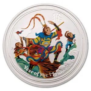 Australian Monkey King 1 oz Colourized Silver coin - 2016 (2)
