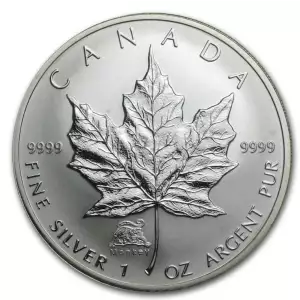 RCM Lunar Privy 1oz Silver Maple Leaf, Monkey - 2004 (2)