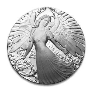 ARGENTIA Silver 'Splash Struck' Round, 1 oz - Angel  (3)