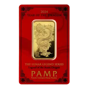 PAMP Gold Bar - Year of the Dragon, 1oz - 2024 (3)