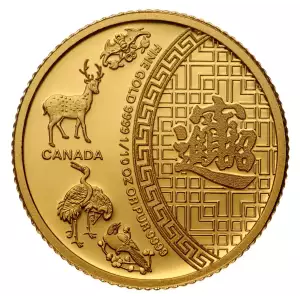 RCM Gold Coin - 5 Blessings, 1/10 oz - 2014 (2)