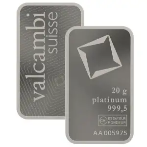Platinum Bar 20 gram - Misc Minted (2)